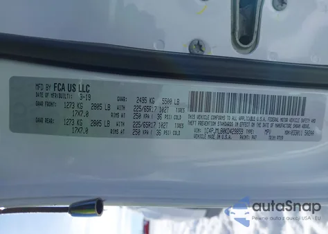 2019 Jeep Cherokee Latitude Plus 4X4 из США, поврежденный, VIN 1C4PJMLB0KD429859